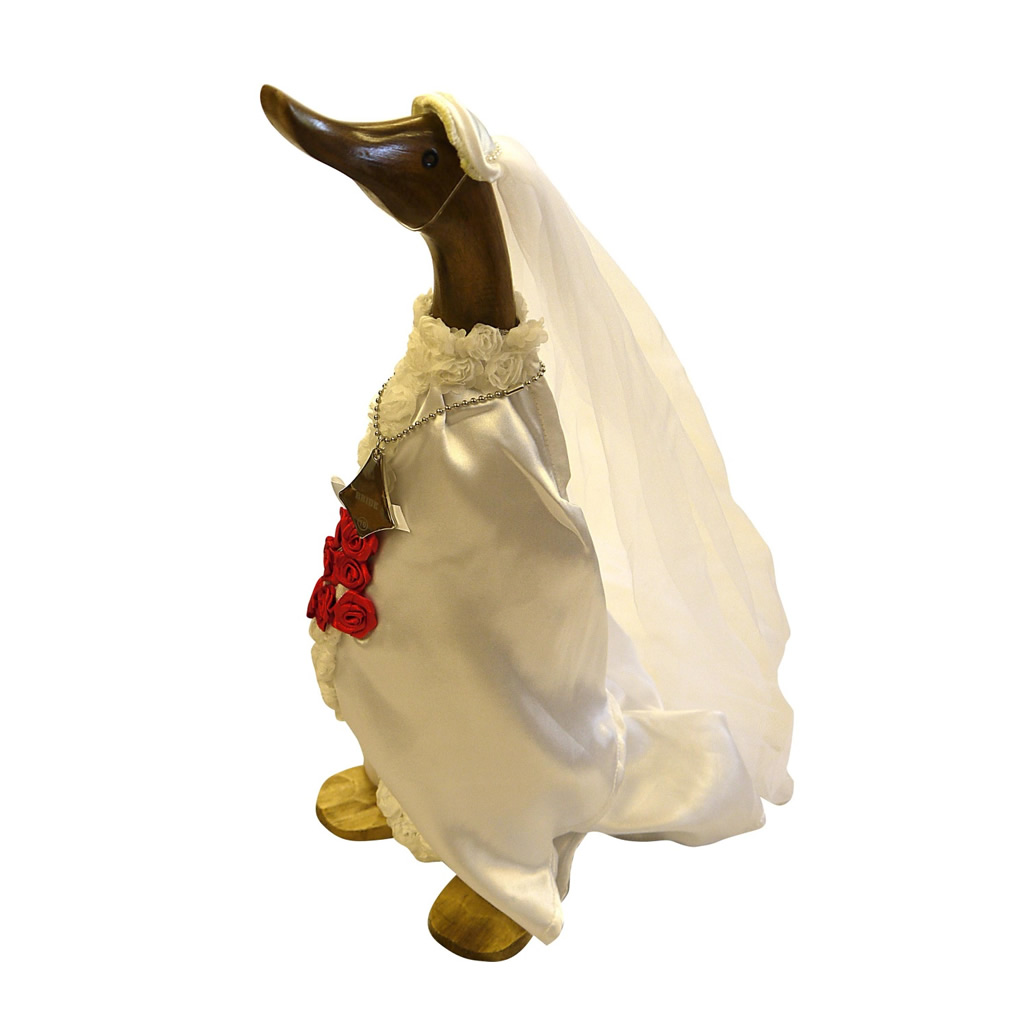 The Bride Wooden Duck Character - Unique Wedding Gift