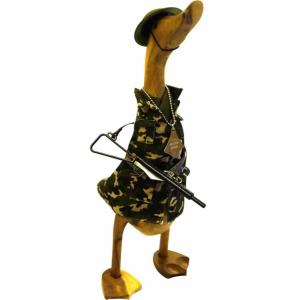 Army Wooden Duck - Fun Gift for Soldier