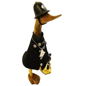 Policeman Wooden Duck Character
