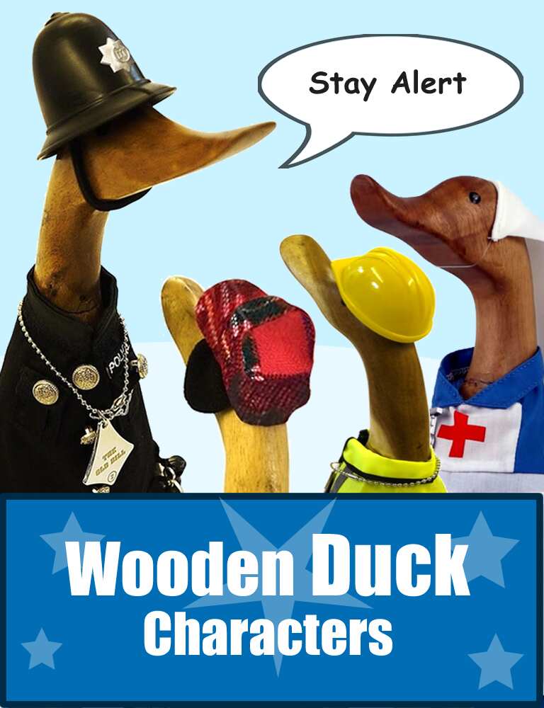 Wooden Duck Gifts from the Dressed Duck Company UK - Fast Delivery
